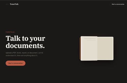Tome Talk – Chat with Your PDFs