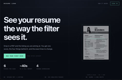 ResumeLens - AI-powered resume analyze